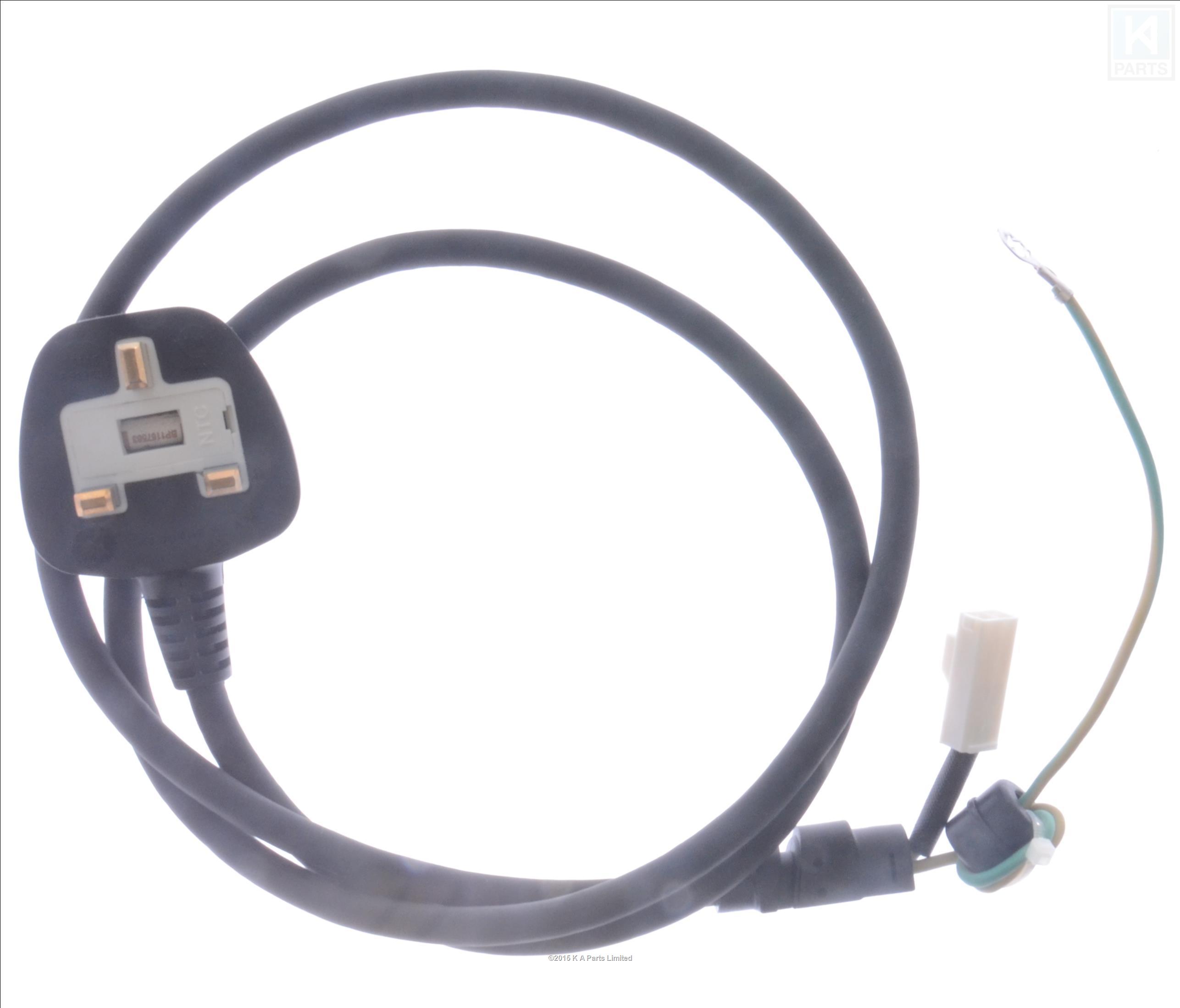 KitchenAid 7qt (6.9l) stand mixer power cord lead with UK plud 230v eBay